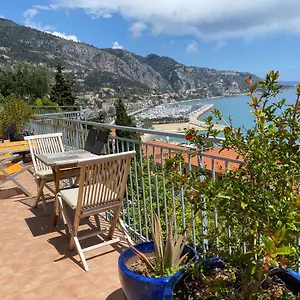 Appartement L'ensoleillée Vue Panoramique Mer, 250 M De La Et Du Centre, Menton